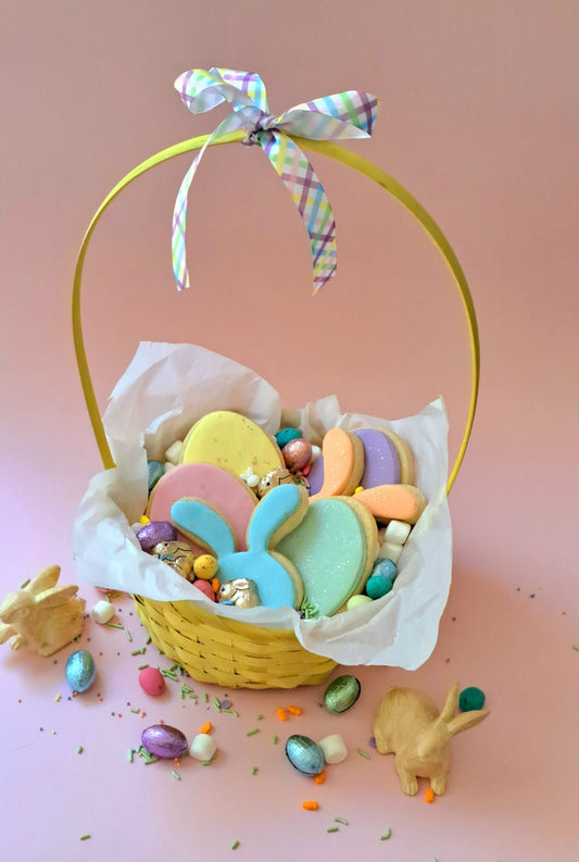 Easter Rainbow Cookie Basket